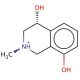 1,2,3,4-Tetrahydro-4,8-dihydroxy-2-methyl-isoquinoline (CAS 23824-25-1) - chemical structure image