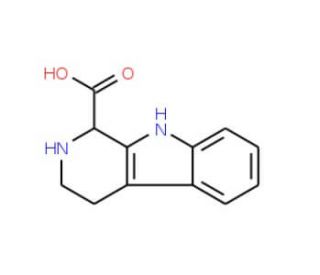 1,2,3,4-Tetrahydro-&beta;-carboline-1-carboxylic Acid (CAS 6649-91-8) - chemical structure image