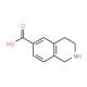 1,2,3,4-Tetrahydroisoquinoline-6-carboxylic acid (CAS 933752-32-0) - chemical structure image