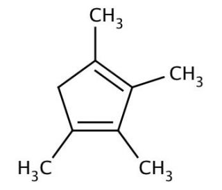 1,2,3,4-Tetramethyl-1,3-cyclopentadiene (CAS 4249-10-9) - chemical structure image