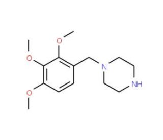 1-(2,3,4-Trimethoxybenzyl)piperazine (CAS 5011-34-7) - chemical structure image