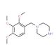 1-(2,3,4-Trimethoxybenzyl)piperazine (CAS 5011-34-7) - chemical structure image
