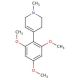 1,2,3,6-Tetrahydro-1-methyl-4-(2,4,6-trimethoxyphenyl)-pyridine (CAS 113225-07-3) - chemical structure image