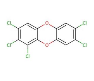 1,2,3,7,8-Pentachlorodibenzo-p-dioxin (CAS 40321-76-4) - chemical structure image