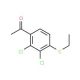 1-[2,3-Dichloro-4-(ethylsulfanyl)phenyl]-1-ethanone - chemical structure image
