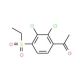 1-[2,3-Dichloro-4-(ethylsulfonyl)phenyl]-1-ethanone - chemical structure image