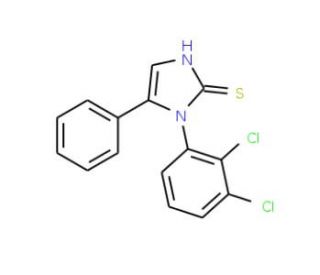 1-(2,3-dichlorophenyl)-5-phenyl-1H-imidazole-2-thiol - chemical structure image