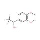 1-(2,3-dihydro-1,4-benzodioxin-6-yl)-2,2,2-trifluoroethanol - chemical structure image