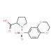 1-(2,3-dihydro-1,4-benzodioxin-6-ylsulfonyl)pyrrolidine-2-carboxylic acid - chemical structure image