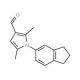 1-(2,3-dihydro-1H-inden-5-yl)-2,5-dimethyl-1H-pyrrole-3-carbaldehyde - chemical structure image