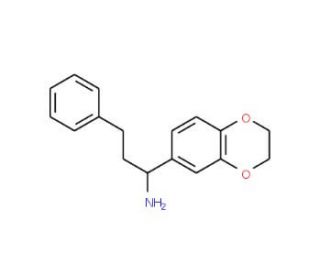 1-(2,3-Dihydro-benzo[1,4]dioxin-6-yl)-3-phenyl-propylamine - chemical structure image