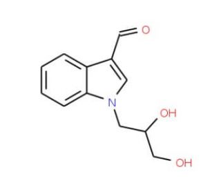 1-(2,3-Dihydroxy-propyl)-1H-indole-3-carbaldehyde - chemical structure image