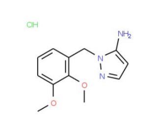 1-(2,3-dimethoxybenzyl)-1H-pyrazol-5-amine hydrochloride - chemical structure image