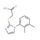 {[1-(2,3-dimethylphenyl)-1H-imidazol-2-yl]thio}acetic acid - chemical structure image