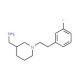 ({1-[2-(3-Fluorophenyl)ethyl]piperidin-3-yl}-methyl)amine - chemical structure image