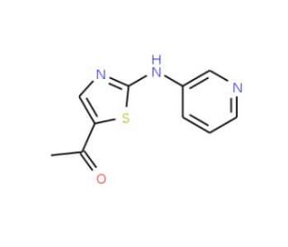 1-[2-(3-Pyridinylamino)-1,3-thiazol-5-yl]-1-ethanone - chemical structure image