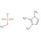 1,2,3-Trimethylimidazolium methyl sulfate (CAS 65086-12-6) - chemical structure image