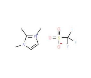 1,2,3-Trimethylimidazolium trifluoromethanesulfonate - chemical structure image