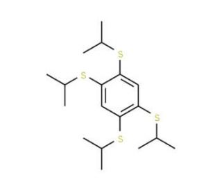 1,2,4,5-Tetrakis(isopropylthio)benzene (CAS 74542-69-1) - chemical structure image