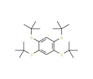 1,2,4,5-Tetrakis(tert-butylthio)benzene (CAS 447463-65-2) - chemical structure image