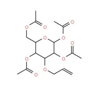 1,2,4,6-Tetra-O-acetyl-3-O-allyl-beta-D-glucopyranose (CAS 39698-00-5) - chemical structure image