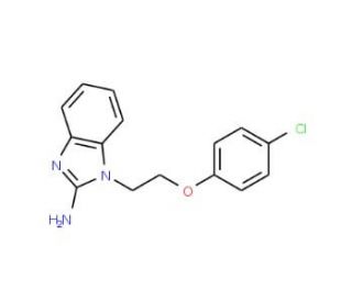 1-[2-(4-Chloro-phenoxy)-ethyl]-1H-benzoimidazol-2-ylamine - chemical structure image