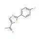 1-[2-(4-Chlorophenyl)-1,3-thiazol-5-yl]-1-ethanone (CAS 57560-99-3) - chemical structure image