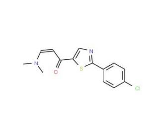 1-[2-(4-Chlorophenyl)-1,3-thiazol-5-yl]-3-(dimethylamino)-2-propen-1-one - chemical structure image