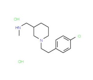 ({1-[2-(4-chlorophenyl)ethyl]piperidin-3-yl}-methyl)methylamine dihydrochloride - chemical structure image