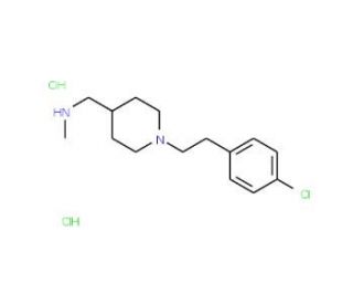 ({1-[2-(4-Chlorophenyl)ethyl]piperidin-4-yl}-methyl)methylamine dihydrochloride - chemical structure image