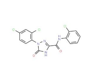 1-(2,4-Dichlorophenyl)-2,5-dihydro-5-oxo-1H-1,2,4-triazole-3-carboxylic acid (2-chlorophenyl)amide - chemical structure image