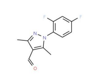 1-(2,4-difluorophenyl)-3,5-dimethyl-1H-pyrazole-4-carbaldehyde - chemical structure image