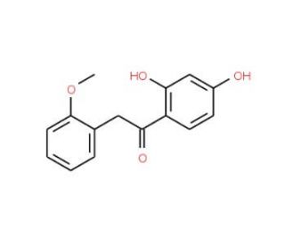 1-(2,4-dihydroxyphenyl)-2-(2-methoxyphenyl)ethanone (CAS 92549-46-7) - chemical structure image