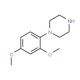 1-(2,4-Dimethoxy-phenyl)-piperazine (CAS 16015-75-1) - chemical structure image