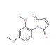 1-(2,4-Dimethoxy-phenyl)-pyrrole-2,5-dione (CAS 67154-42-1) - chemical structure image