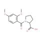 1-(2,4-dimethoxybenzoyl)pyrrolidine-2-carboxylic acid - chemical structure image