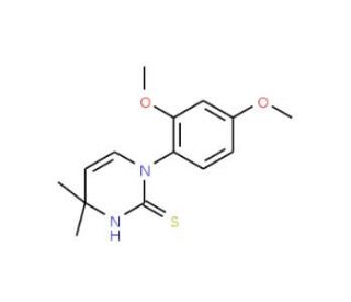 1-(2,4-Dimethoxyphenyl)-4,4-dimethyl-1,4-dihydropyrimidine-2-thiol - chemical structure image