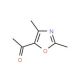 1-(2,4-Dimethyl-1,3-oxazol-5-yl)ethanone (CAS 23012-25-1) - chemical structure image