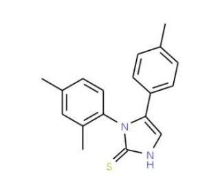 1-(2,4-dimethylphenyl)-5-(4-methylphenyl)-1H-imidazole-2-thiol - chemical structure image