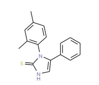 1-(2,4-dimethylphenyl)-5-phenyl-1H-imidazole-2-thiol - chemical structure image