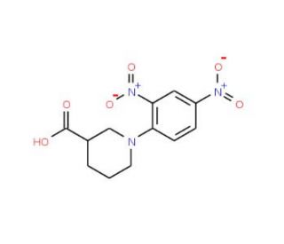 1-(2,4-Dinitro-phenyl)-piperidine-3-carboxylic acid - chemical structure image
