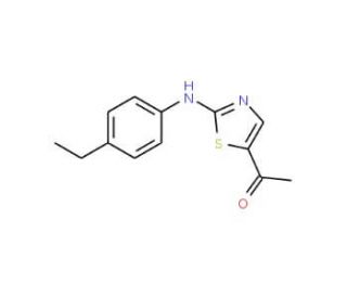 1-[2-(4-Ethylanilino)-1,3-thiazol-5-yl]-1-ethanone - chemical structure image