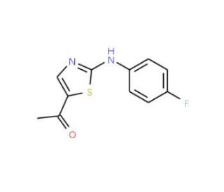 1-[2-(4-Fluoroanilino)-1,3-thiazol-5-yl]-1-ethanone - chemical structure image