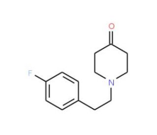 1-[2-(4-fluorophenyl)ethyl]piperidin-4-one (CAS 23808-43-7) - chemical structure image