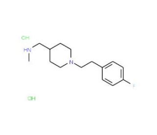 ({1-[2-(4-Fluorophenyl)ethyl]piperidin-4-yl}-methyl)methylamine dihydrochloride - chemical structure image