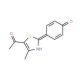 1-[2-(4-hydroxyphenyl)-4-methyl-1,3-thiazol-5-yl]ethanone - chemical structure image