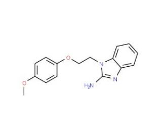 1-[2-(4-Methoxy-phenoxy)-ethyl]-1H-benzoimidazol-2-ylamine (CAS 325822-94-4) - chemical structure image