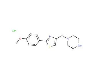 1-{[2-(4-methoxyphenyl)-1,3-thiazol-4-yl]methyl}piperazine hydrochloride - chemical structure image