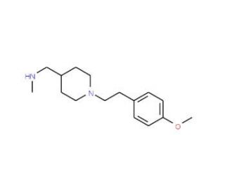({1-[2-(4-Methoxyphenyl)ethyl]piperidin-4-yl}-methyl)methylamine - chemical structure image