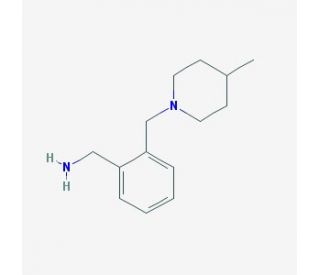 1-{2-[(4-methylpiperidin-1-yl)methyl]phenyl}methanamine hydrochloride (CAS 923688-51-1) - chemical structure image